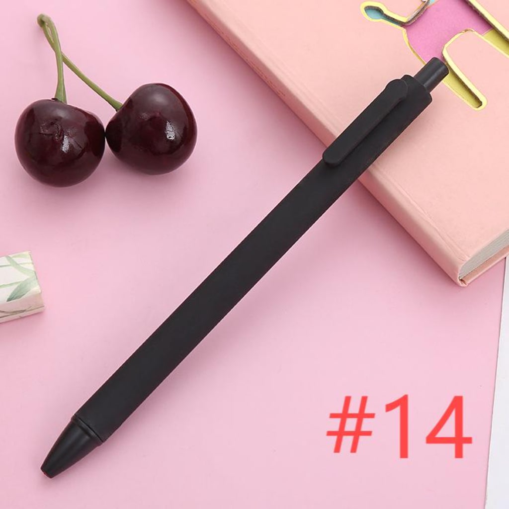 Beadable Solid Plastic Push Pens For Pen Wraps