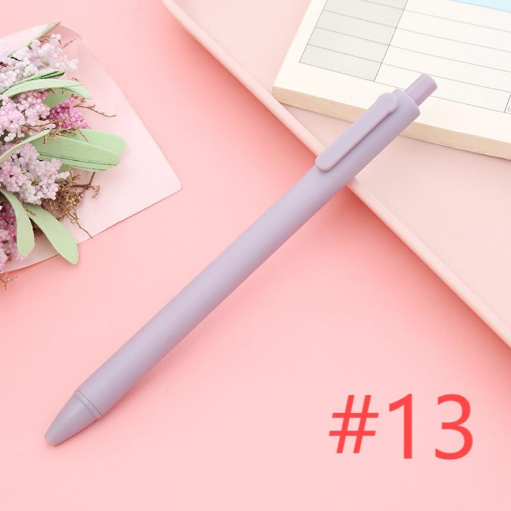Beadable Solid Plastic Push Pens For Pen Wraps