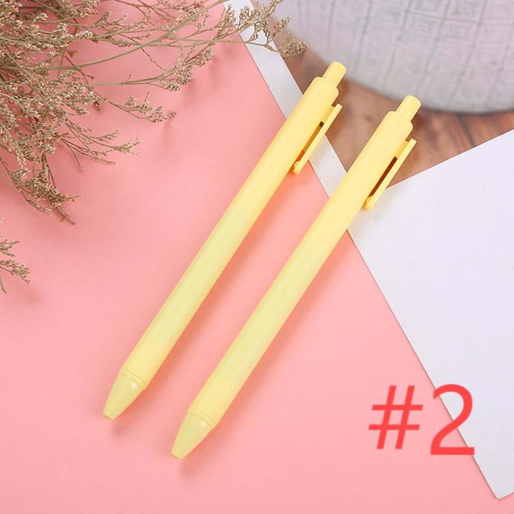 Beadable Solid Plastic Push Pens For Pen Wraps