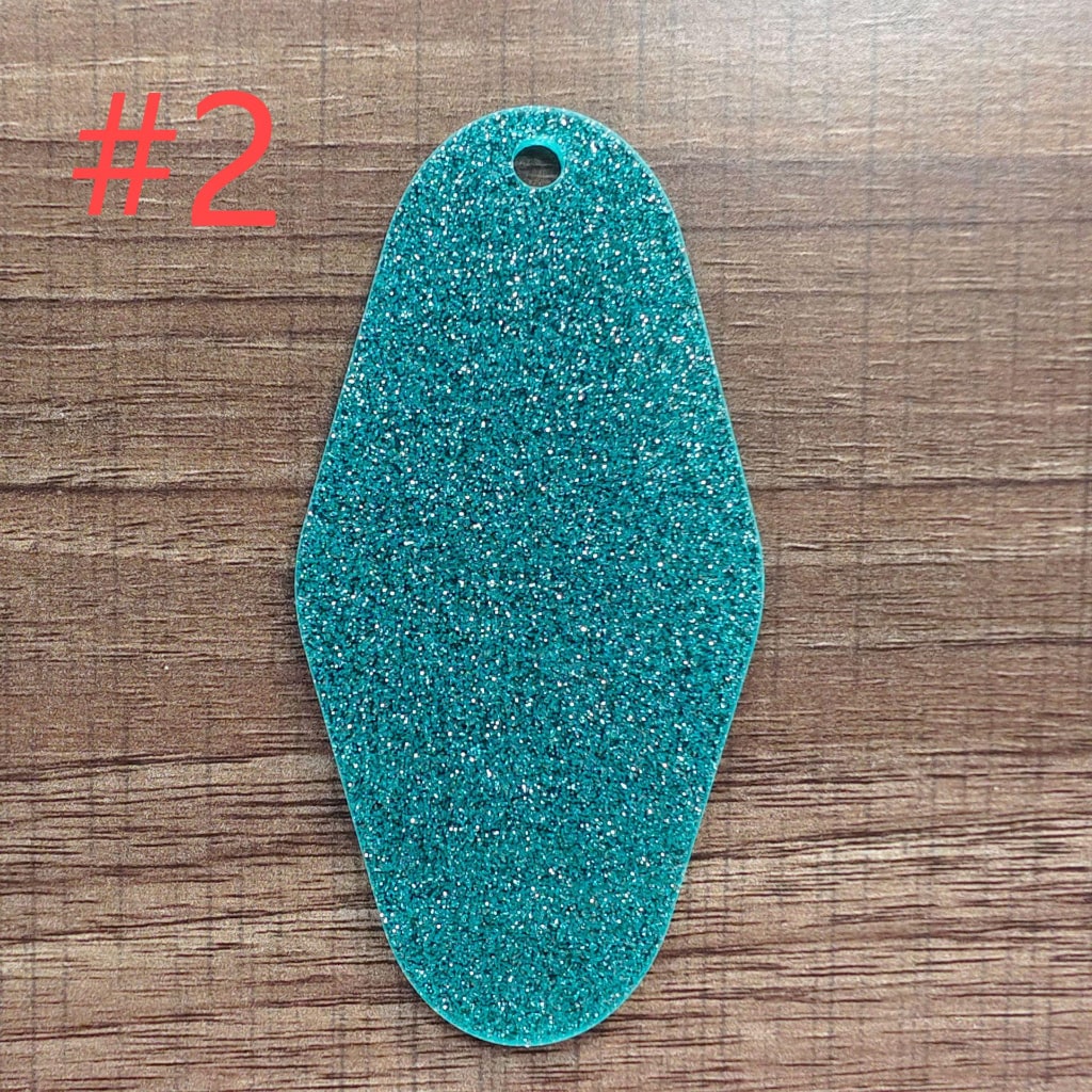 Glitter/Shiny Hotel Tags/ Keys With Keychains