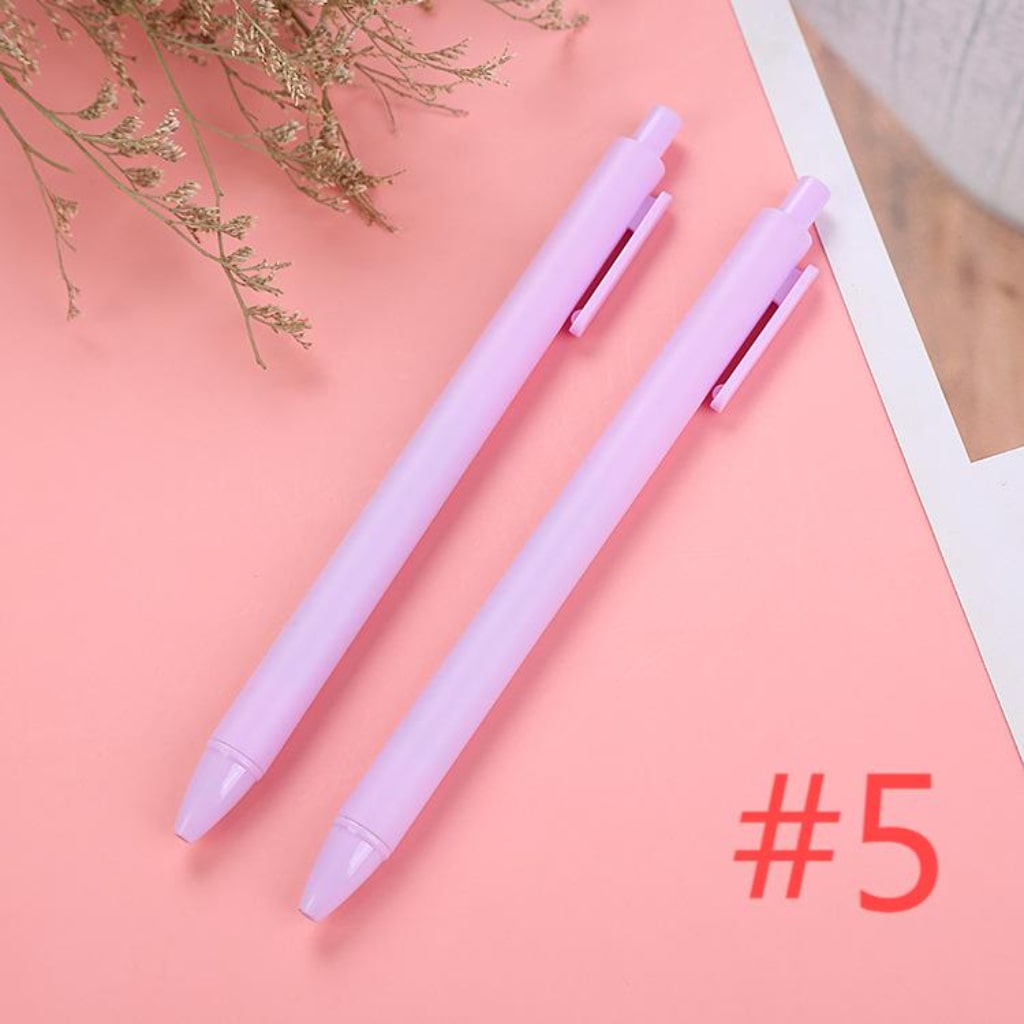 Beadable Solid Plastic Push Pens For Pen Wraps