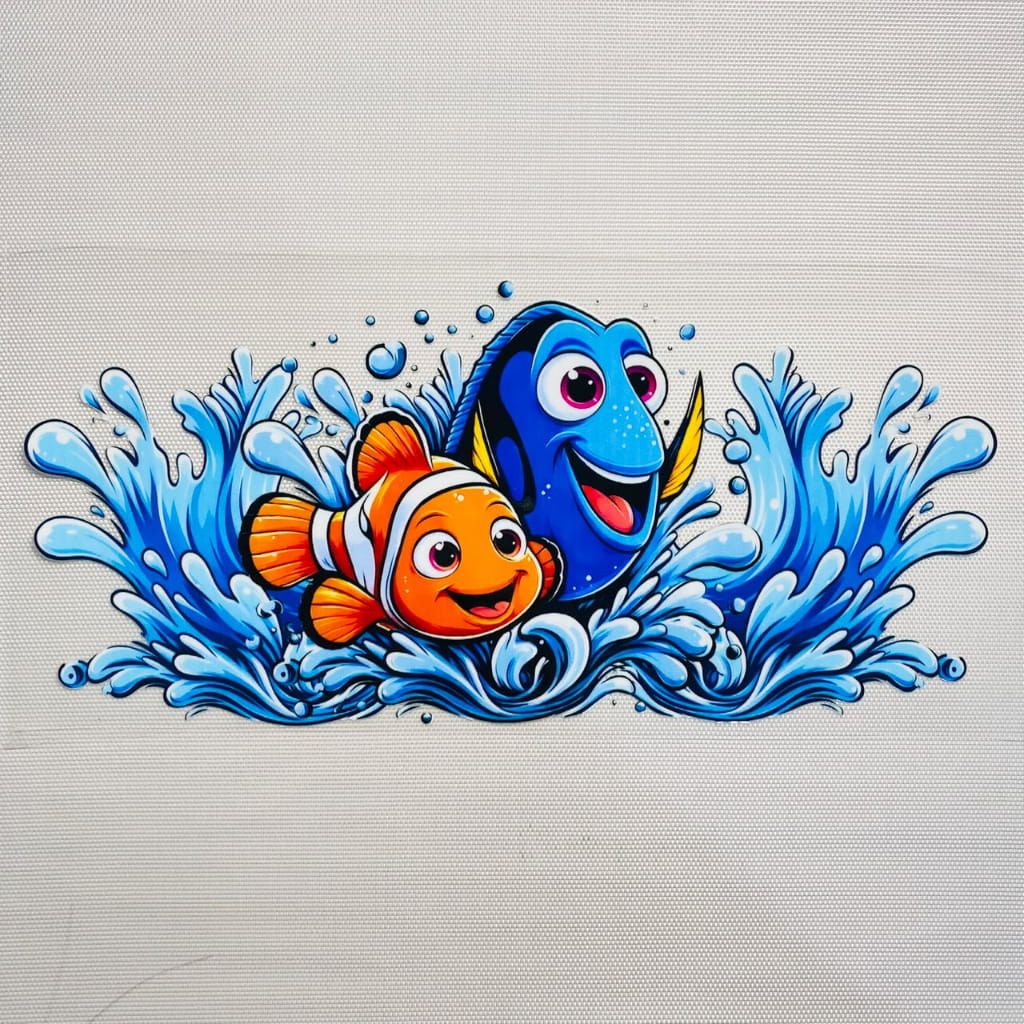 16oz UVDTF Cup Wraps, Nemo & Dory ,Cartoon
