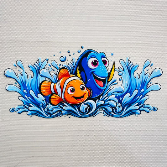 16oz UVDTF Cup Wraps, Nemo & Dory ,Cartoon