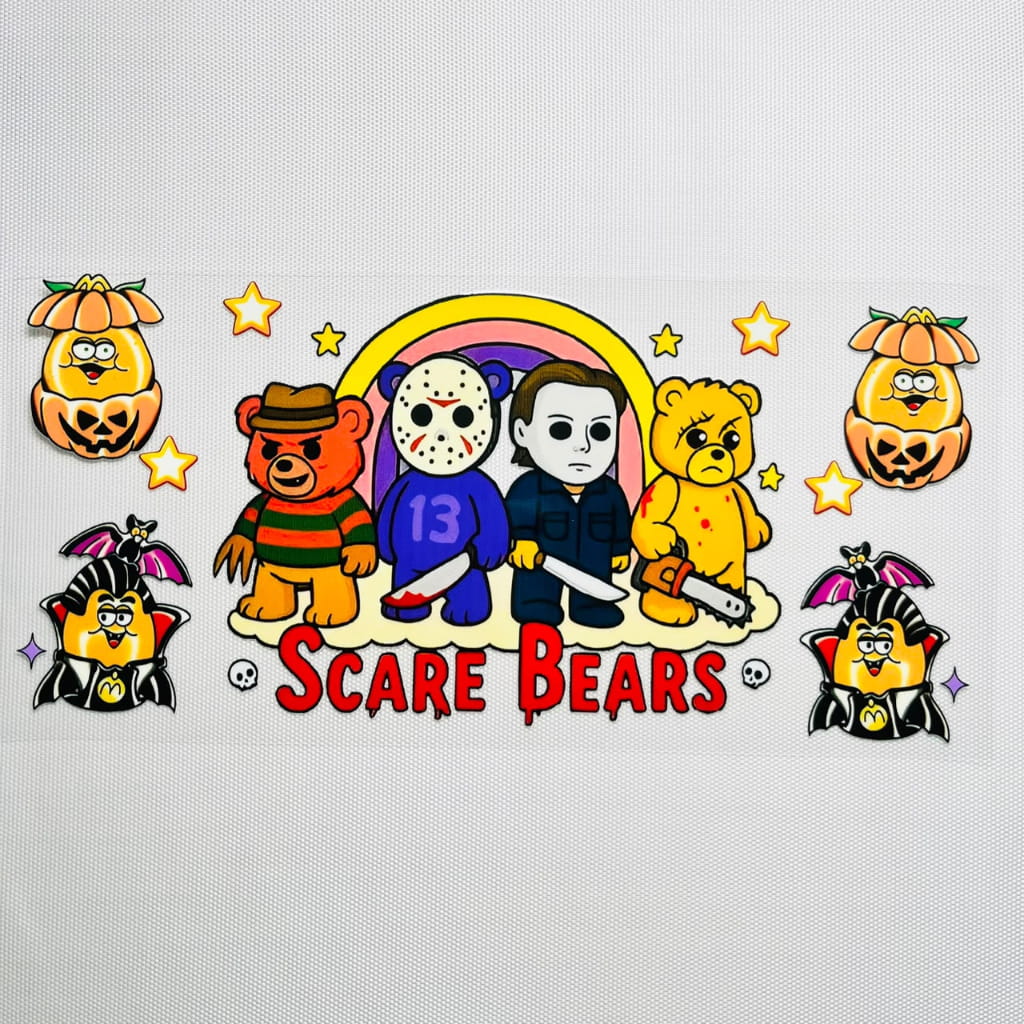 16oz UVDTF Cup Wraps, Halloween ,Summerween , Bad Boys