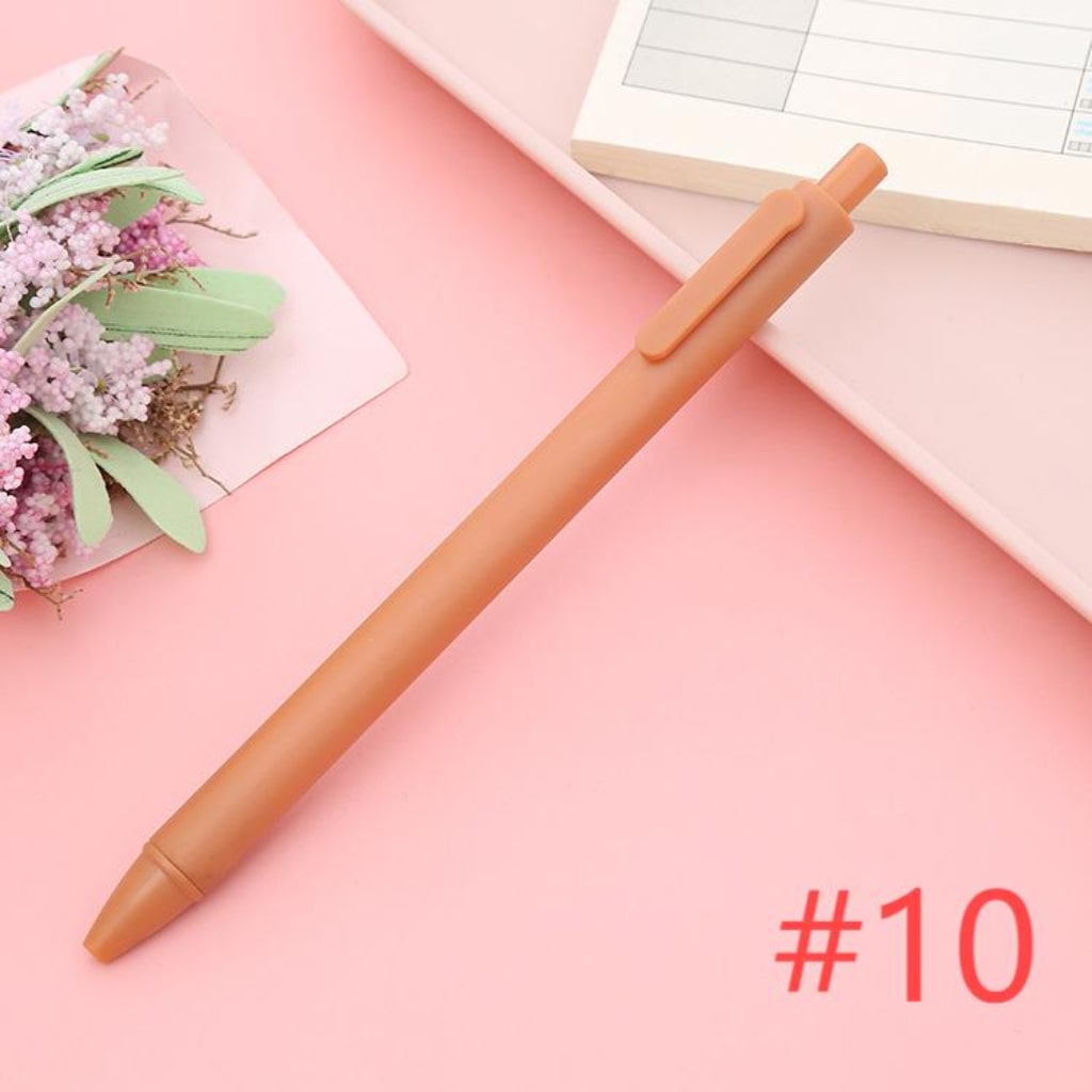 Beadable Solid Plastic Push Pens For Pen Wraps