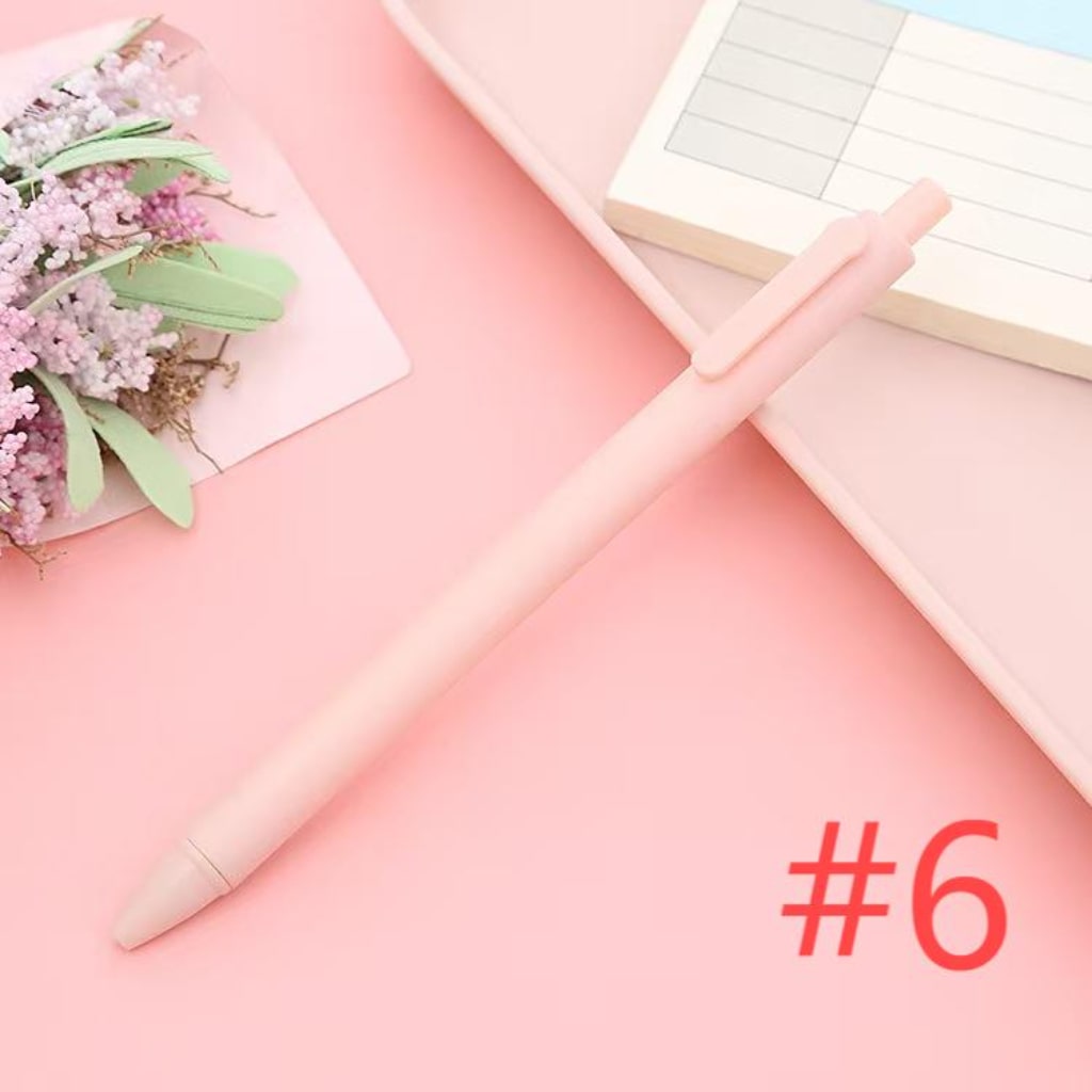 Beadable Solid Plastic Push Pens For Pen Wraps
