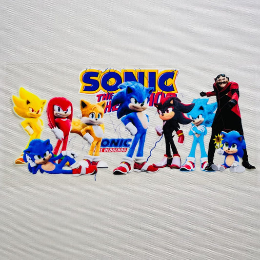 16oz UVDTF Cup Wraps, Cartoon ,Japanese Anime ,Sonic