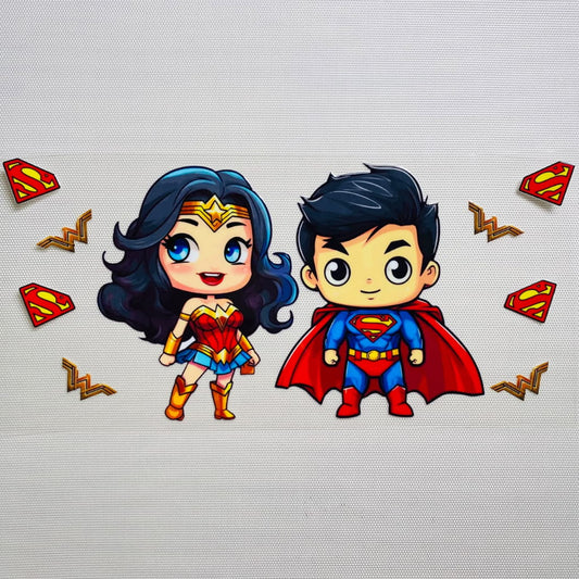 16oz UVDTF Cup Wraps, Cartoon ,Hero