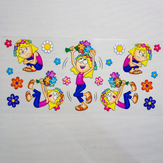 16oz UVDTF Cup Wraps, Cartoon, Lizzie