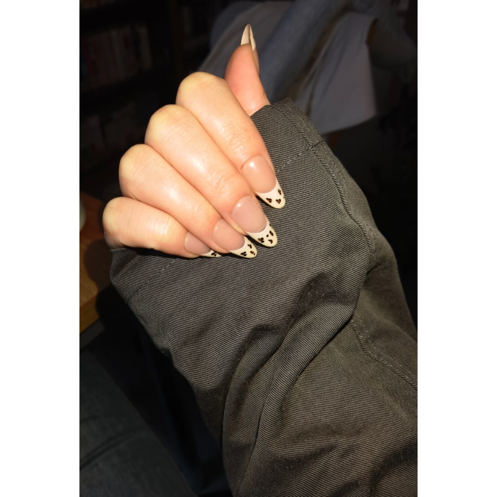 Typical French nails with Leotard,YZG