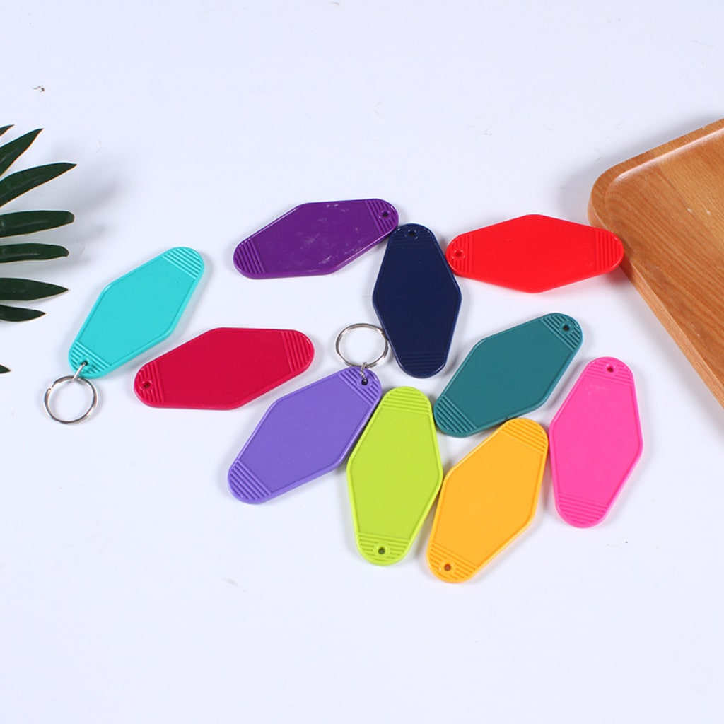 Solid Color Hotel Tags/Keys With Keychains