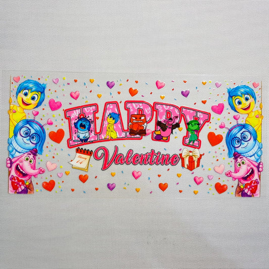 16oz UVDTF Cup Wraps, Cartoon , Inside Out