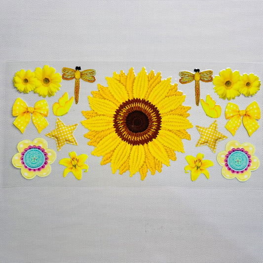 16oz UVDTF Cup Wraps,SunFlower