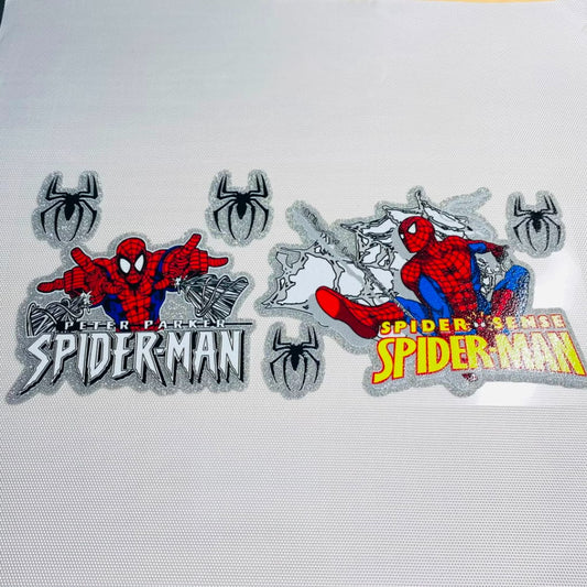 16oz UVDTF Shiny Glitter Cup Wraps, Water Proof ,Cartoon ,Hero , Spiderman
