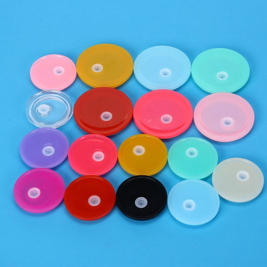 Solid Color Plain Lids for 16oz or 17oz,19 colors,Random Mix
