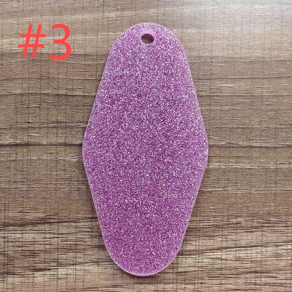 Glitter/Shiny Hotel Tags/ Keys With Keychains