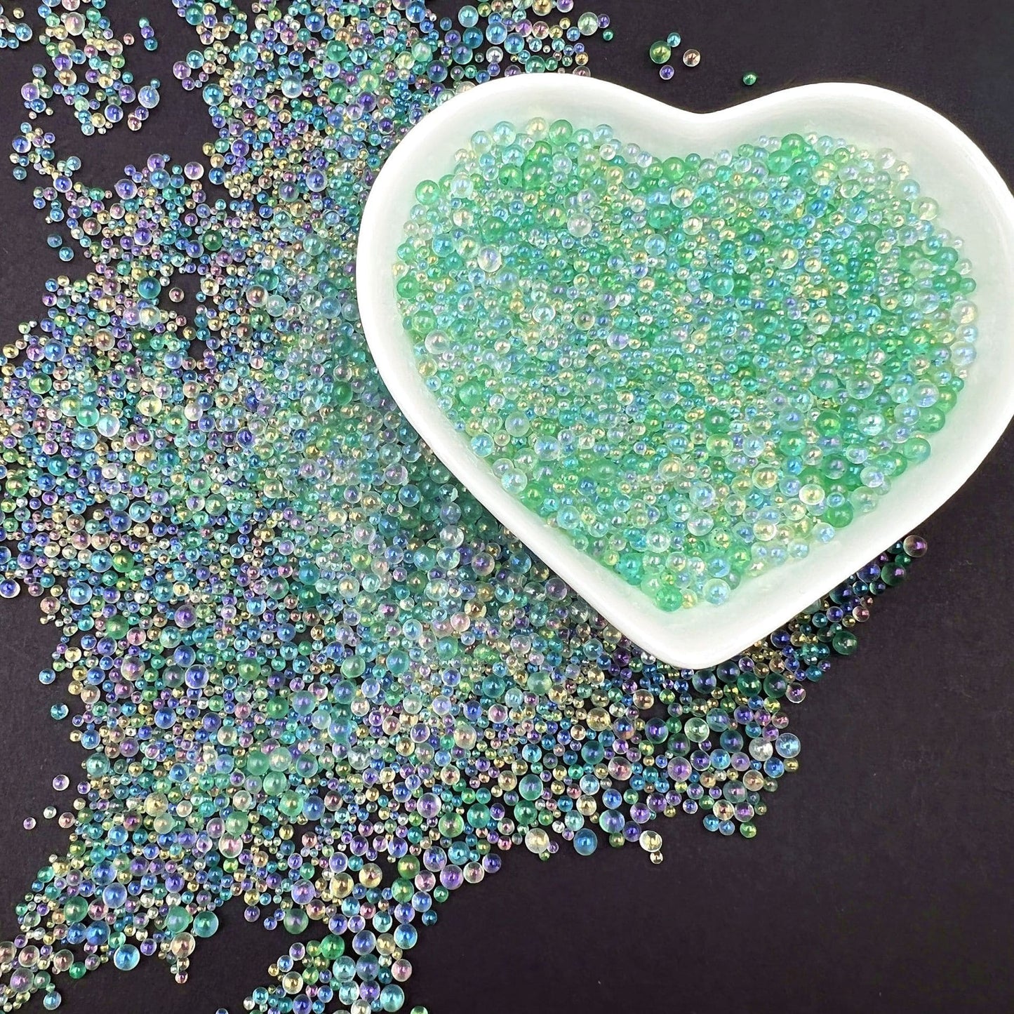Mixed color Small different size Bubble Beads ,200g one bag