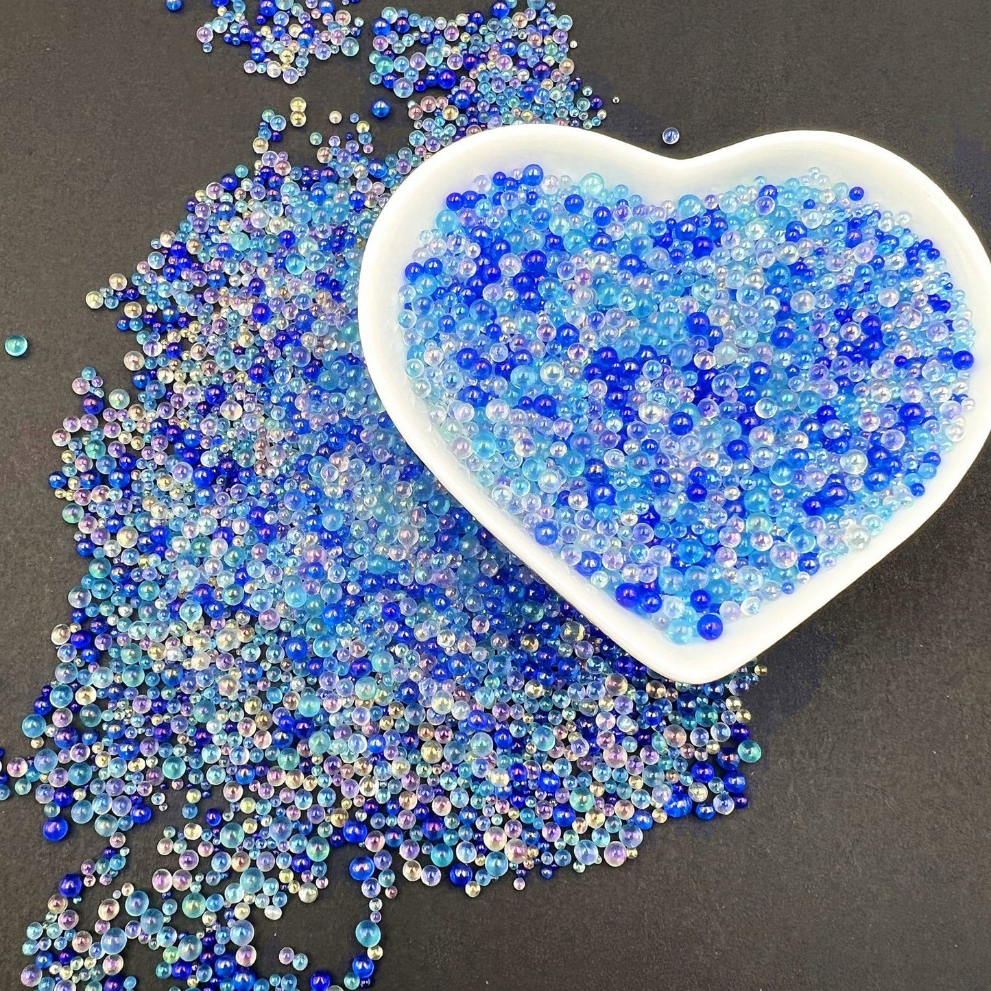 Mixed color Small different size Bubble Beads ,200g one bag