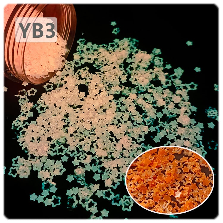 Luminous Glitter Star For Snow Globe Tumbler ,Sequins Glow in The Dark ,3mm ,20g