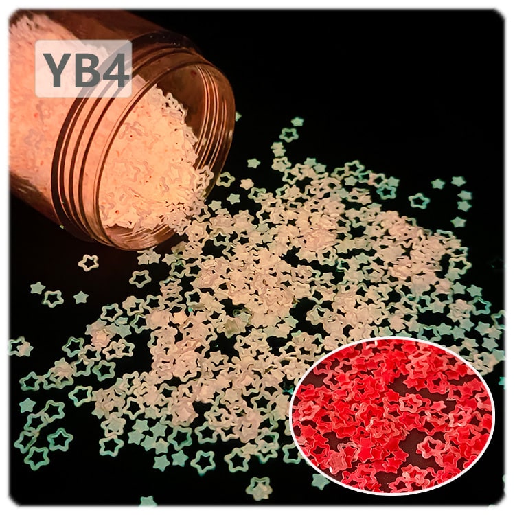 Luminous Glitter Star For Snow Globe Tumbler ,Sequins Glow in The Dark ,3mm ,20g