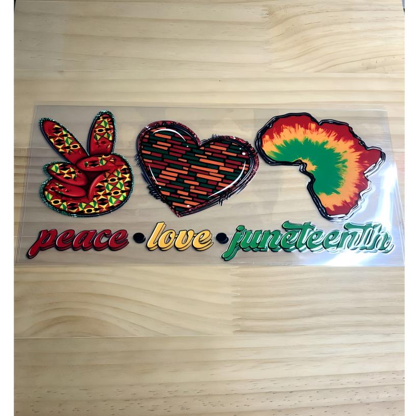 16oz UVDTF Cup Wraps,Juneteeth Festival