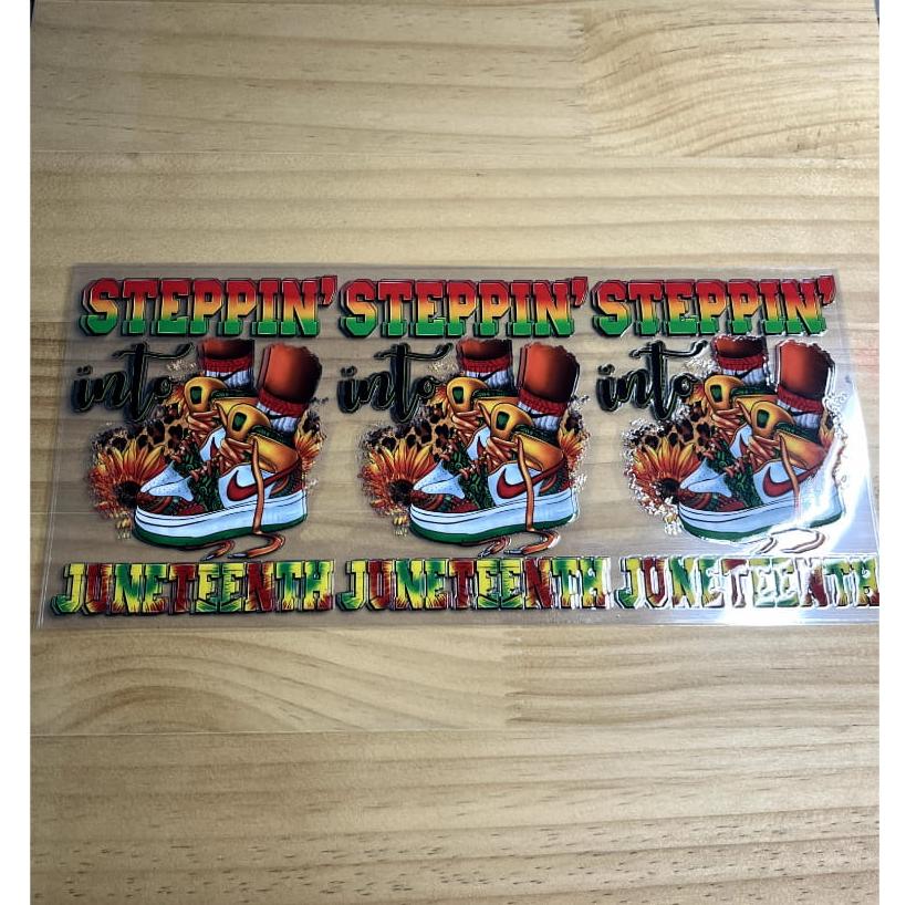 16oz UVDTF Cup Wraps,Juneteeth Festival