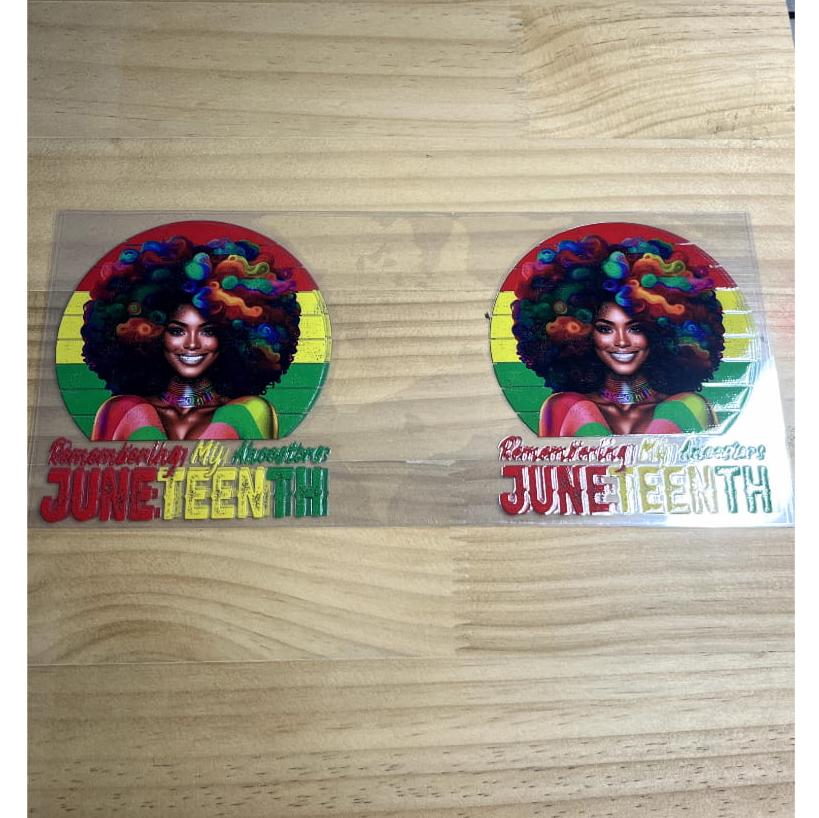 16oz UVDTF Cup Wraps,Juneteeth Festival