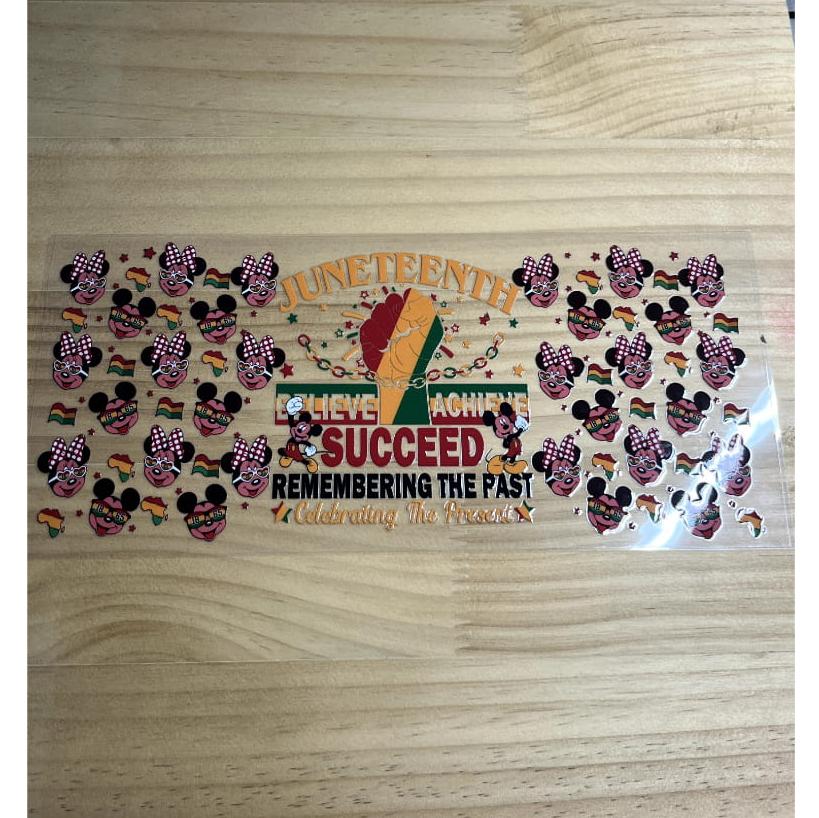 16oz UVDTF Cup Wraps,Juneteeth Festival