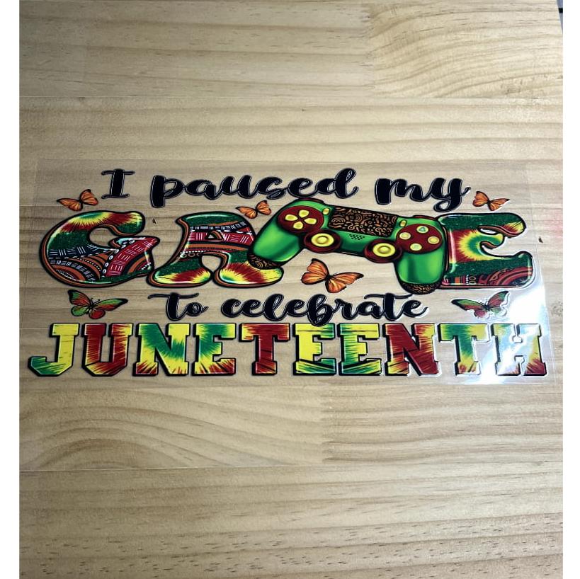 16oz UVDTF Cup Wraps,Juneteeth Festival