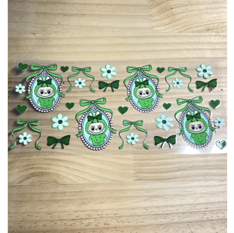 16oz UVDTF Cup Wraps ,Cartoon, Labubu