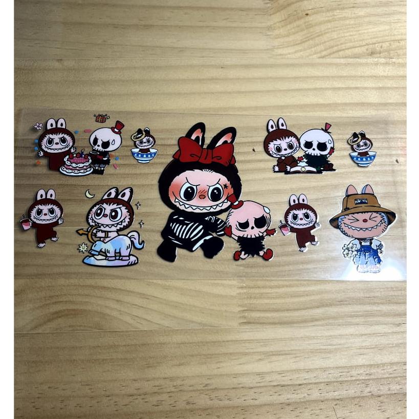 16oz UVDTF Cup Wraps ,Cartoon, Labubu
