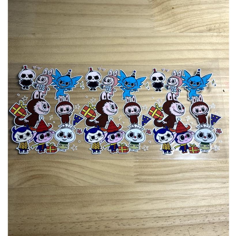 16oz UVDTF Cup Wraps ,Cartoon, Labubu