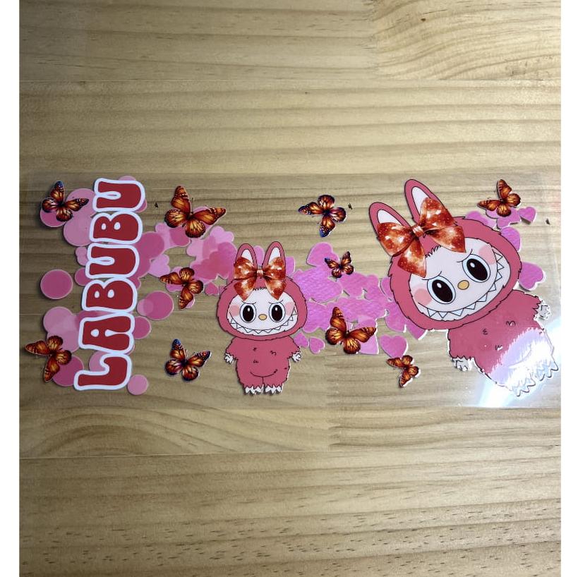 16oz UVDTF Cup Wraps ,Cartoon, Labubu