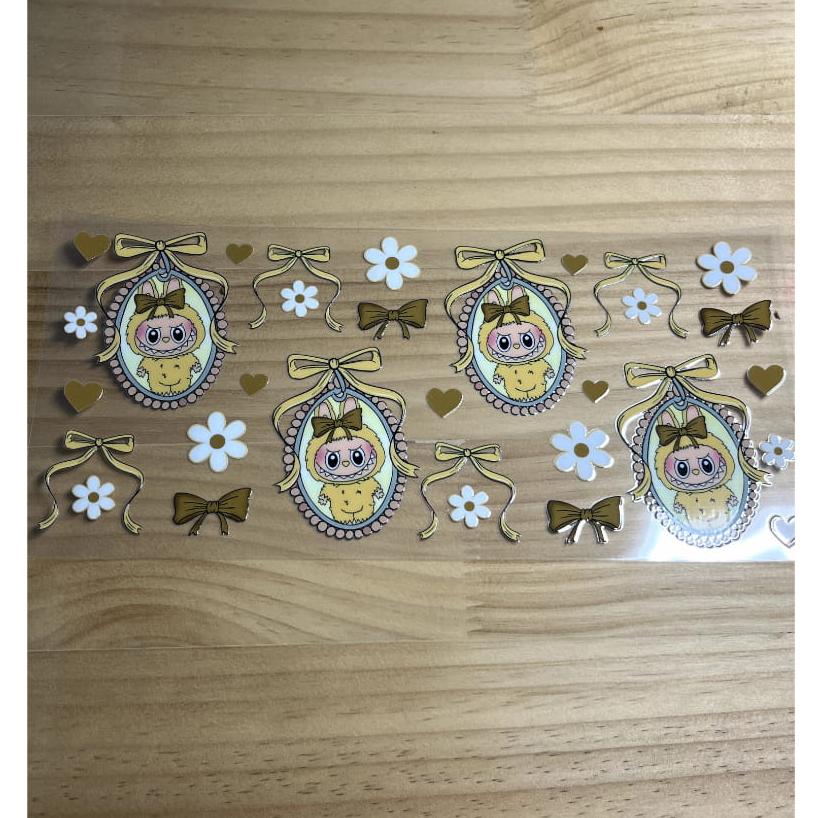 16oz UVDTF Cup Wraps ,Cartoon, Labubu