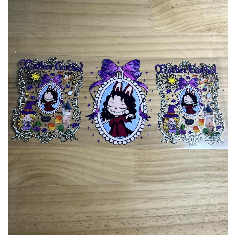16oz UVDTF Cup Wraps ,Cartoon, Labubu