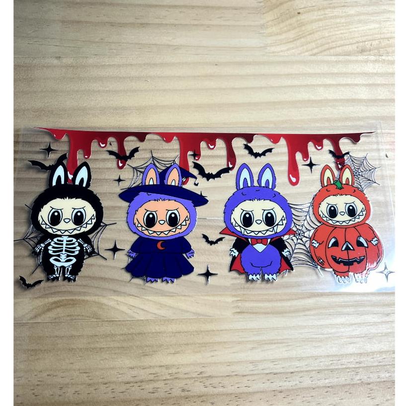 16oz UVDTF Cup Wraps ,Cartoon, Labubu