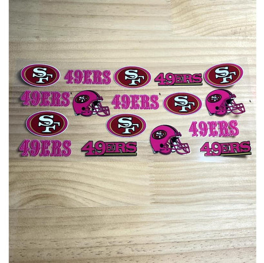 16oz UVDTF Cup Wraps,Sport, Football Teams , 49ERS , SF