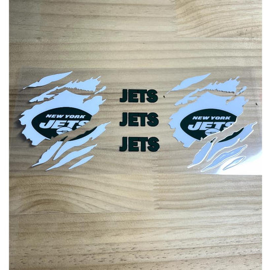 16oz UVDTF Cup Wraps,Sport, Football Teams , Jets