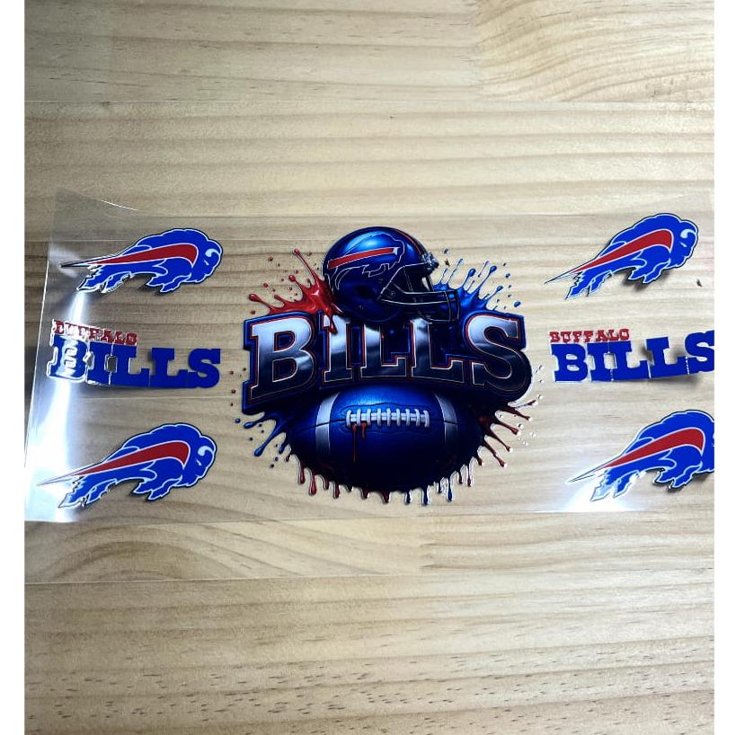 16oz UVDTF Cup Wraps,Sport , Football Teams , Buffalo Bills