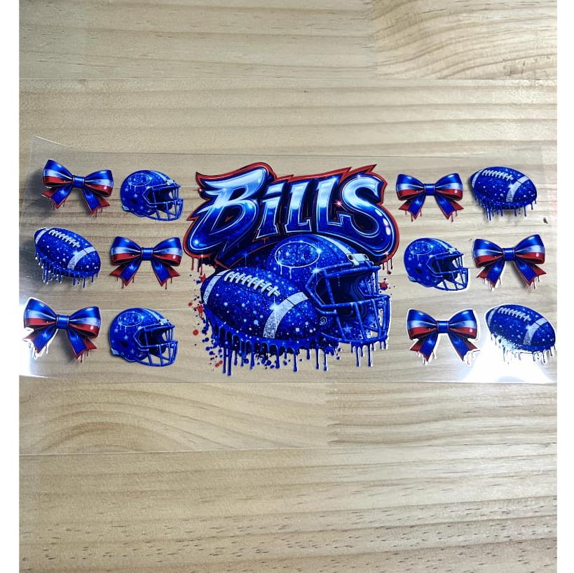 16oz UVDTF Cup Wraps,Sport , Football Teams , Buffalo Bills