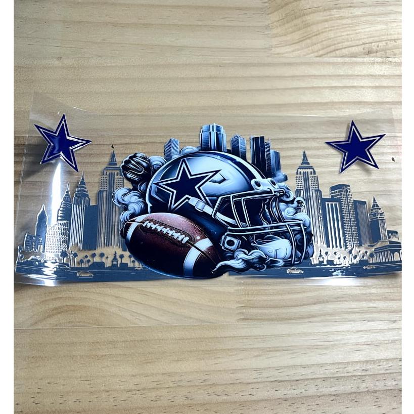 16oz UVDTF Cup Wraps,Sport, Football Teams , Cowboys