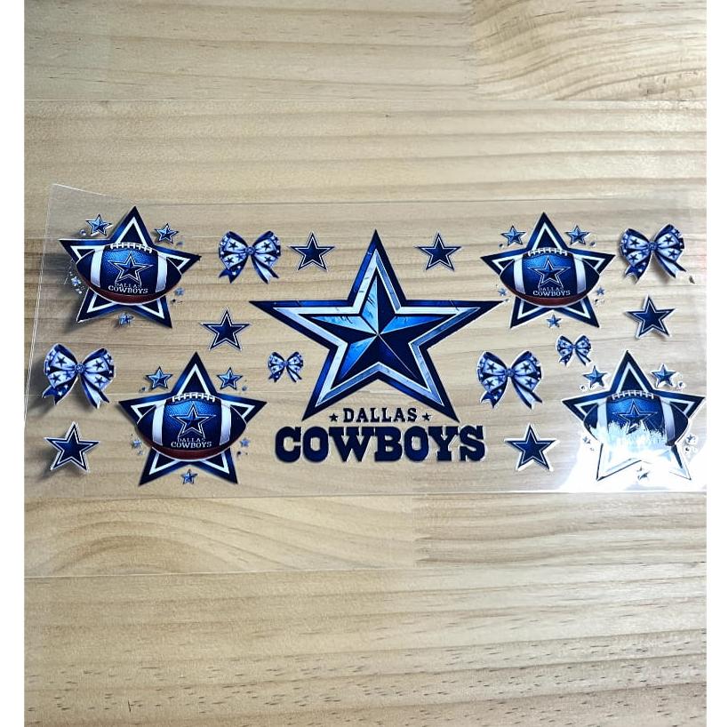 16oz UVDTF Cup Wraps,Sport, Football Teams , Cowboys