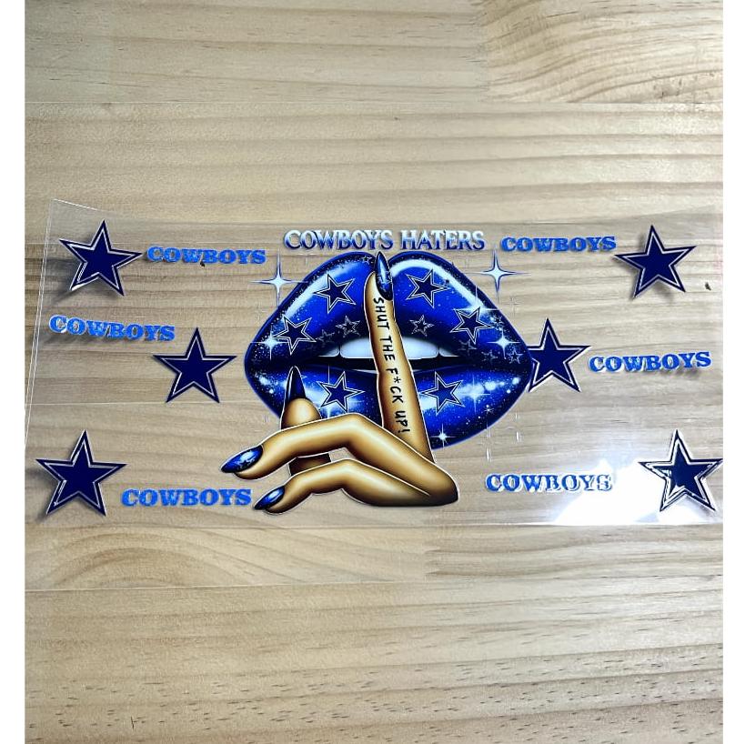 16oz UVDTF Cup Wraps,Sport, Football Teams , Cowboys