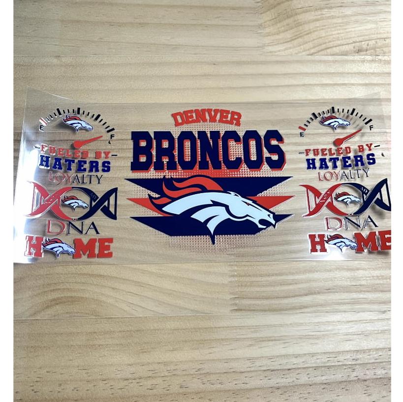16oz UVDTF Cup Wraps,Sport, Football Teams ,Broncos