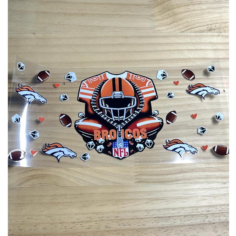16oz UVDTF Cup Wraps,Sport, Football Teams ,Broncos