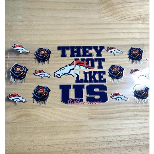 16oz UVDTF Cup Wraps,Sport, Football Teams ,Broncos