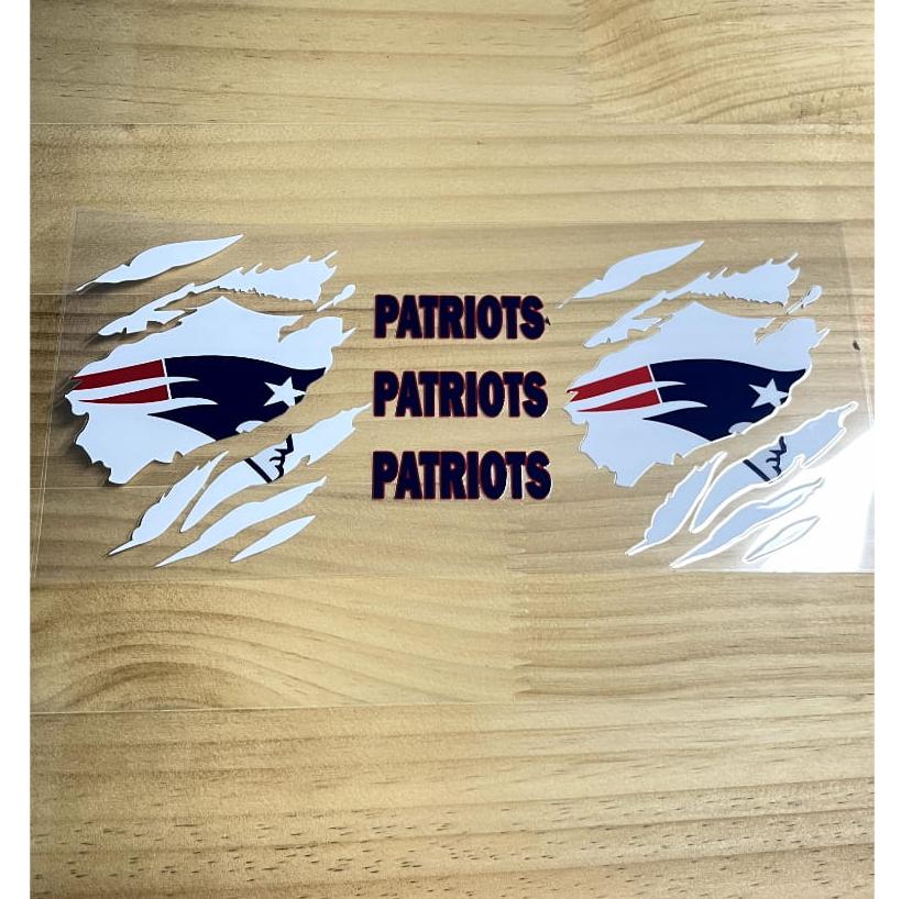 16oz UVDTF Cup Wraps,Sport, Football Teams , Patriots