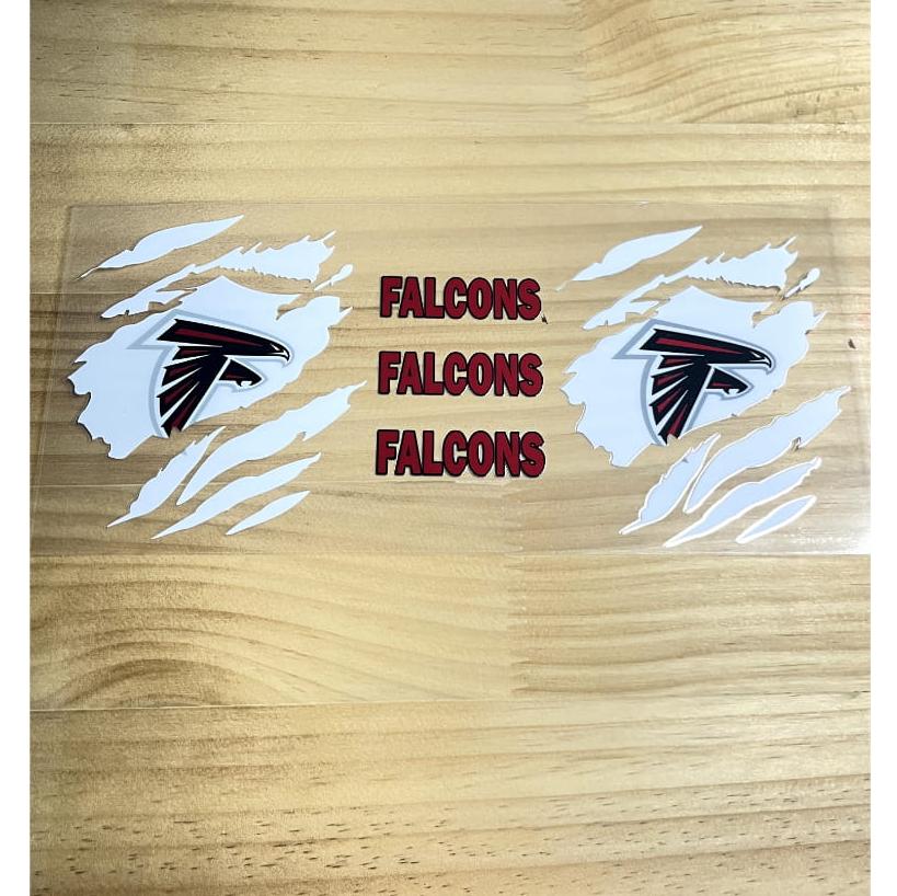 16oz UVDTF Cup Wraps,Sport, Football Teams , Falcons