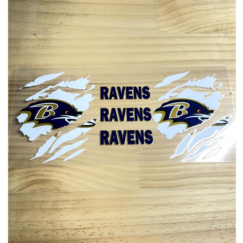 16oz UVDTF Cup Wraps,Sport, Football Teams, Ravens