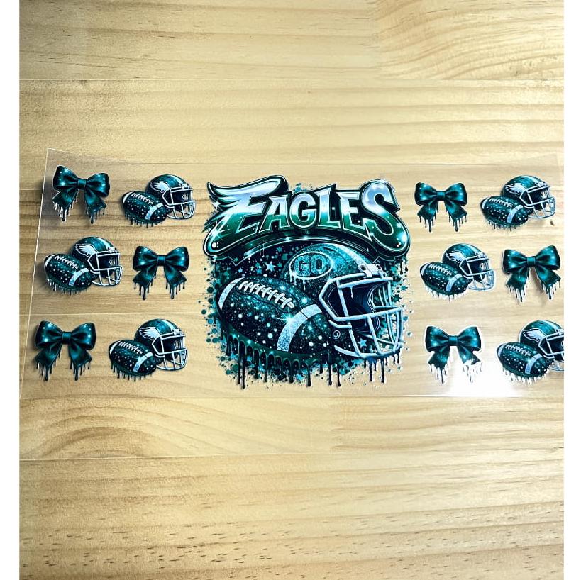 16oz UVDTF Cup Wraps,Sport, Football Teams ,Eagles